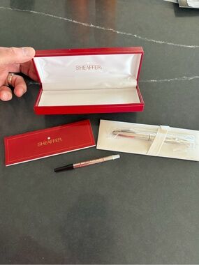 Vintage Sheaffer Ballpoint Pen with Red Presentation Box